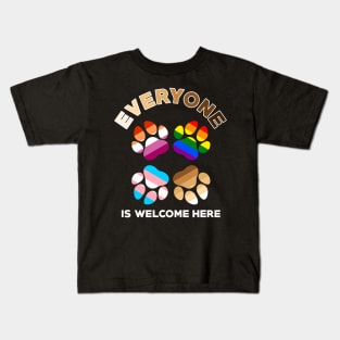 Everyone Is Welcome Here Kids T-Shirt